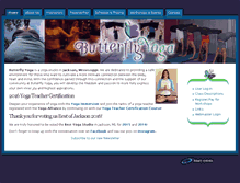 Tablet Screenshot of butterflyyoga.net